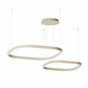 Lampadario moderno Gea Luce CRISEIDE S2D QUARATA FCRSV5Q LED