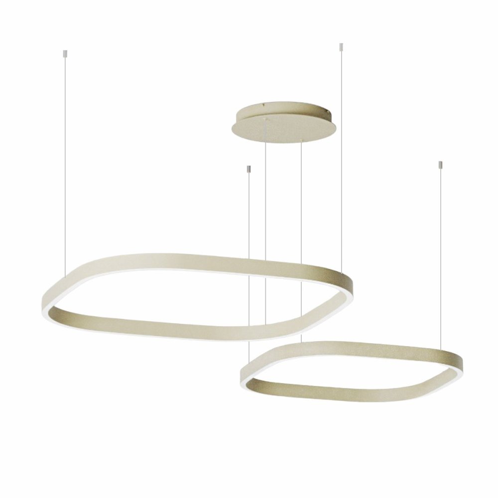 Lampadario moderno Gea Luce CRISEIDE S2D QUARATA FCRSV5Q LED