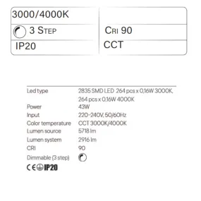 Lustre moderne LED CCT Redo Group LEO 01 3339