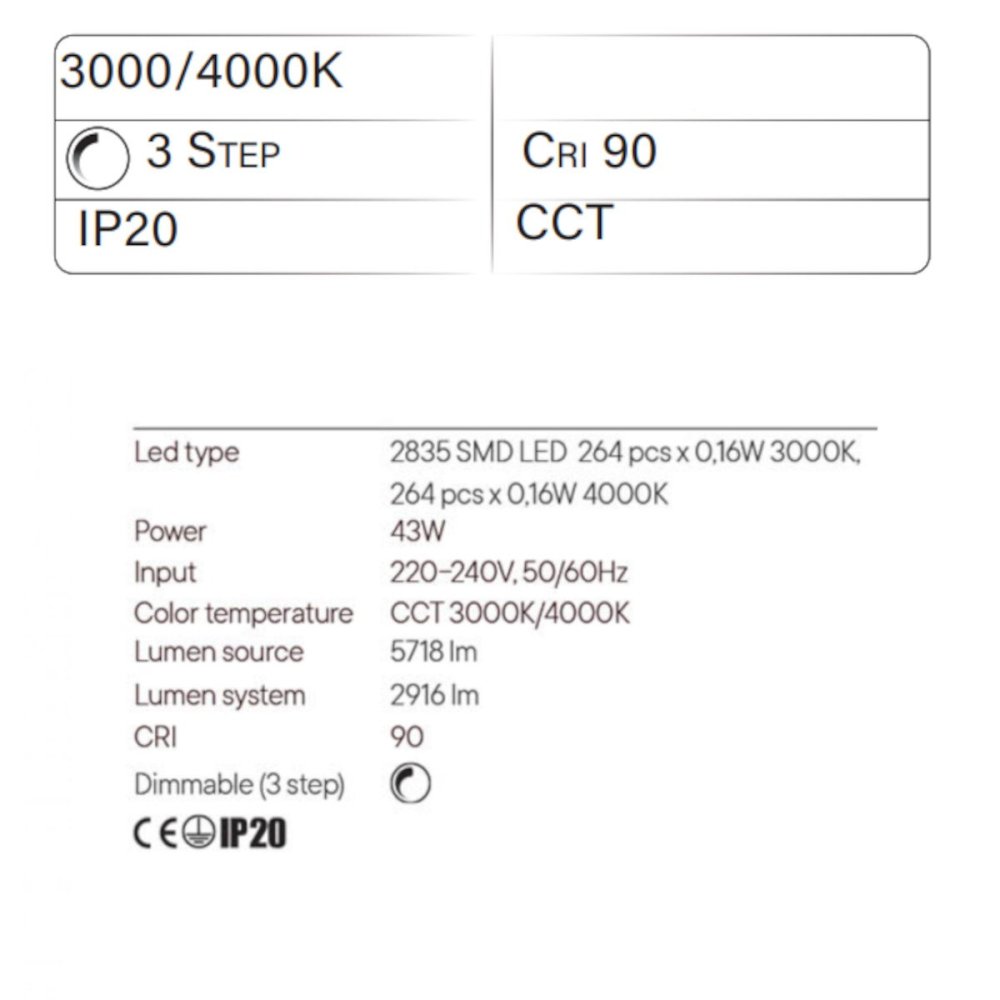 Lampadario moderno Redo Group LEO 01 3339 LED CCT