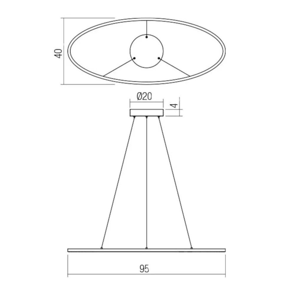 Lampadario moderno Redo Group LEO 01 3337 LED CCT