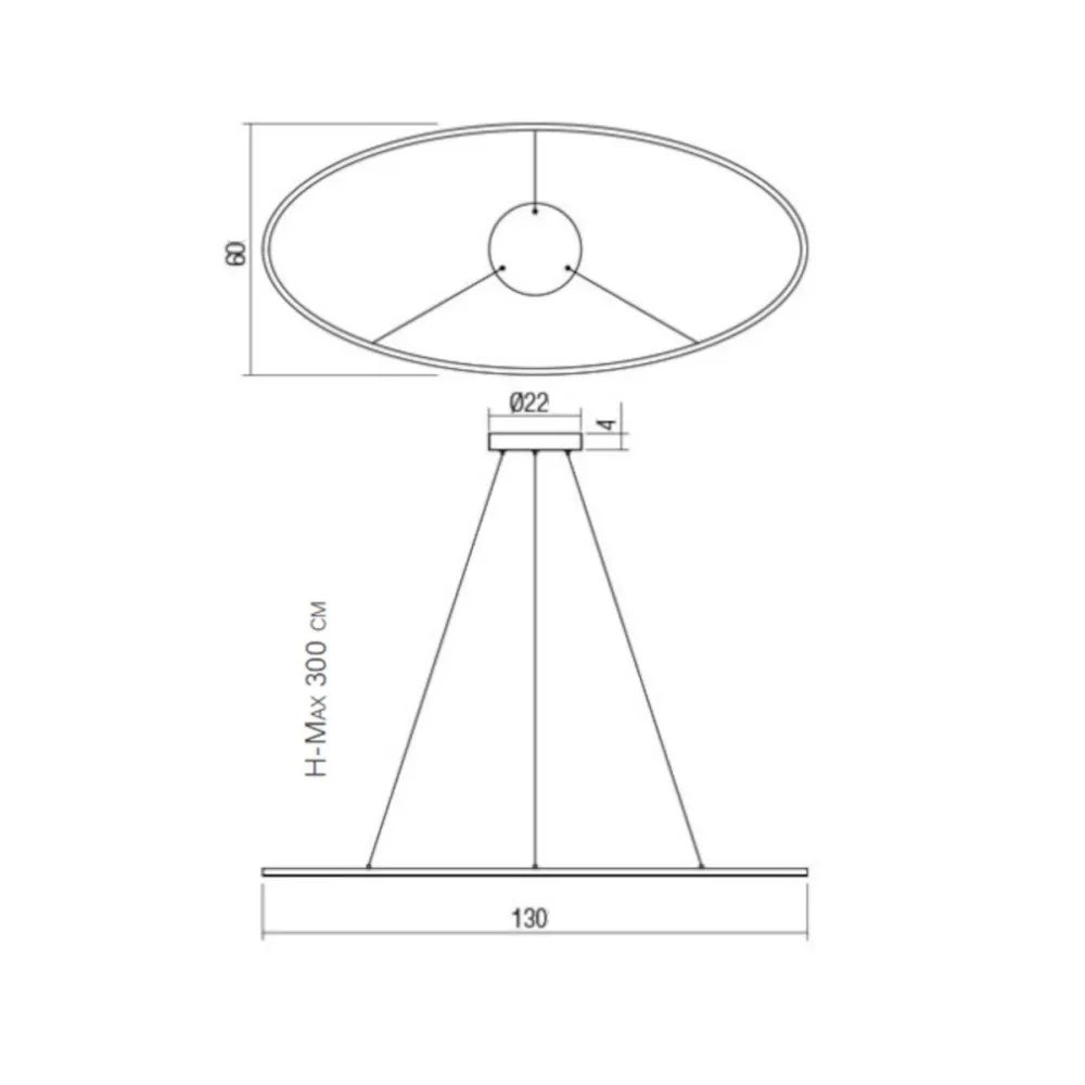 Lustre classique LED CCT Redo Group LEO 01 3341