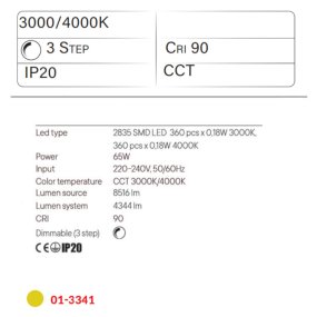 Lampadario classico Redo Group LEO 01 3341 LED CCT