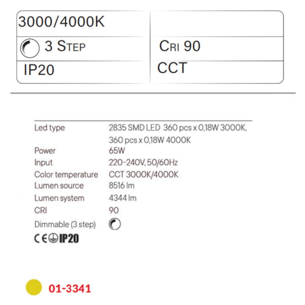 Lampadario classico Redo Group LEO 01 3341 LED CCT