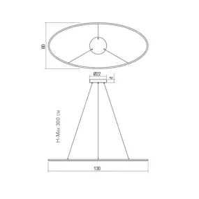 Lámpara de araña moderna LED LEO 01 3340 01 3299 de Redo Group
