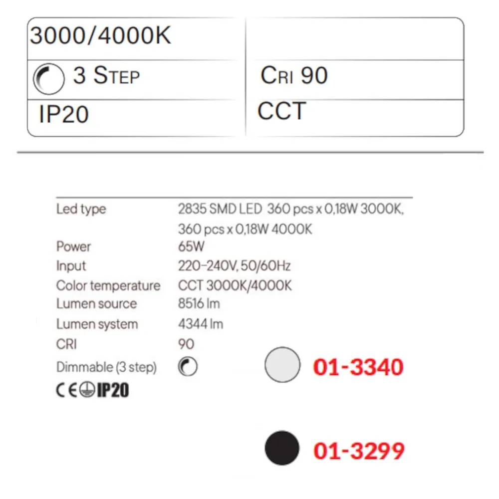 Lámpara de araña moderna LED LEO 01 3340 01 3299 de Redo Group