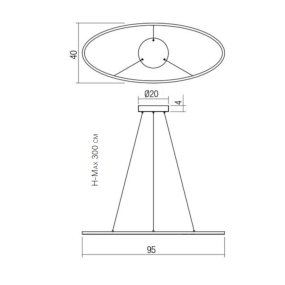 Lampadario classico Redo Group LEO 01 3338 LED