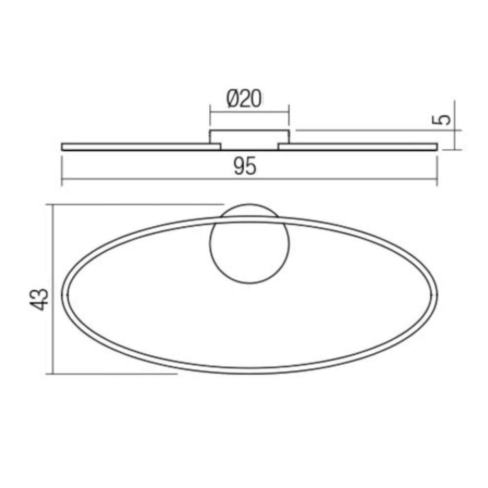 Plafonnier moderne LED CCT Redo Group LEO 01 3335 01 3298