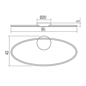 Plafonnier classique Redo Group LEO 01 3336 LED CCT