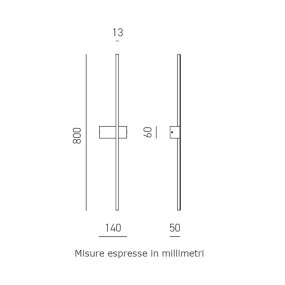 Applique moderno Gea Luce CYNARA AP FCYAB1 LED