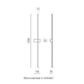 Applique moderno Gea Luce CYNARA AG FCYAT2 LED