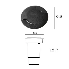 Spot encastré piétinable rond à double faisceau Top Light CAPRI CA TB9 NE
