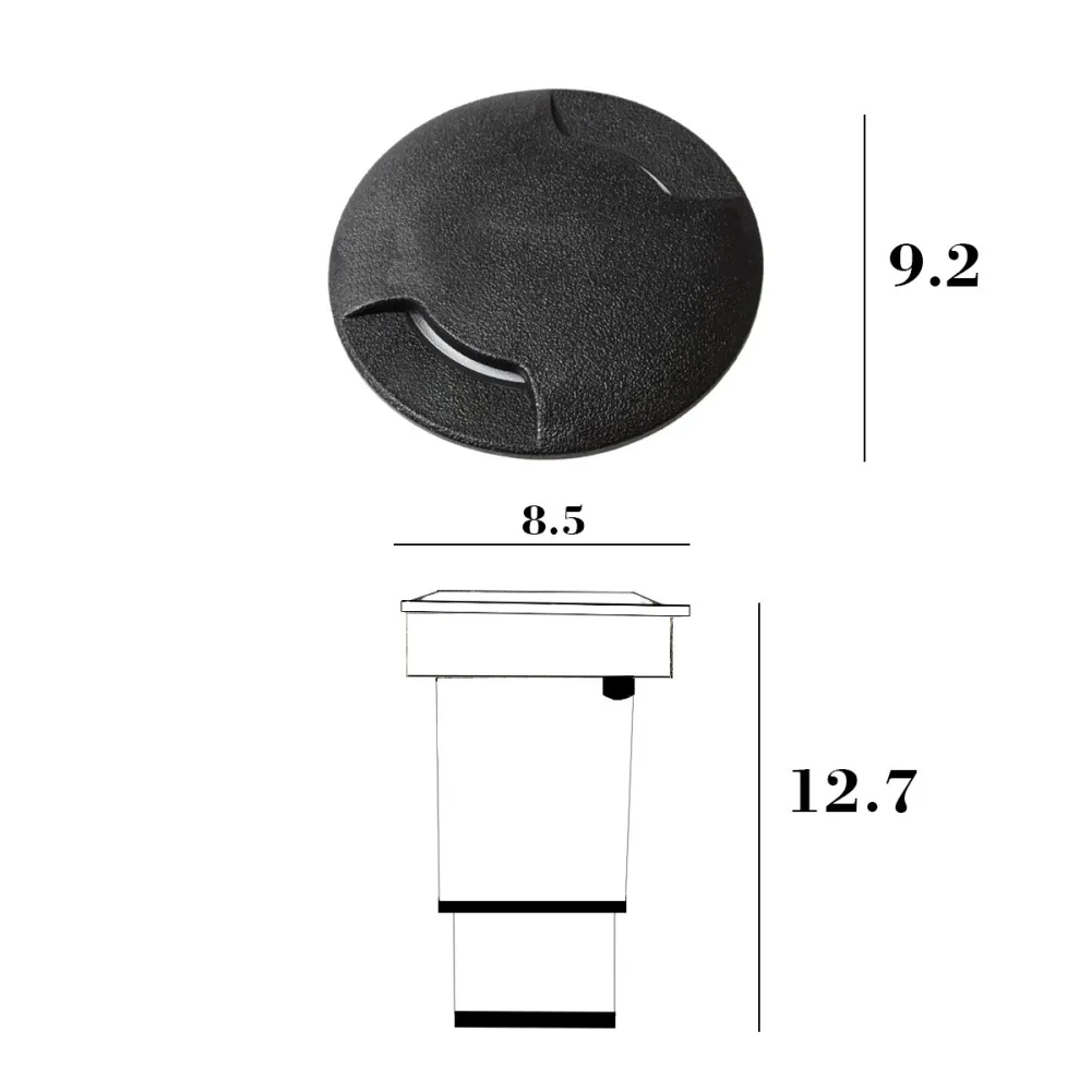 Spot encastré piétinable rond à double faisceau Top Light CAPRI CA TB9 NE