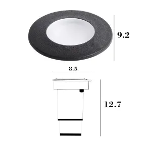 Faretto incasso tondo calpestabile Top Light CAPRI SMALL CA TD9 NE