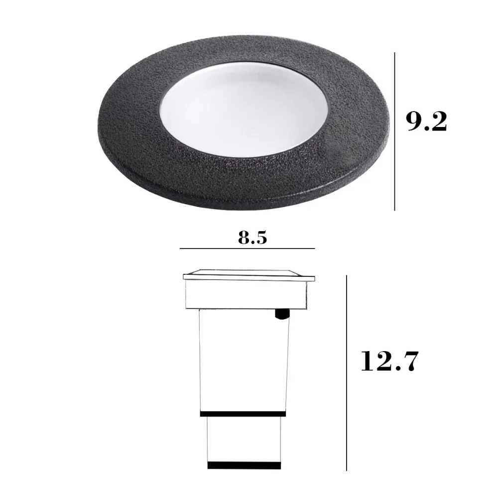 Top Light circular transitable CAPRI SMALL CA TD9 NE de Top Light