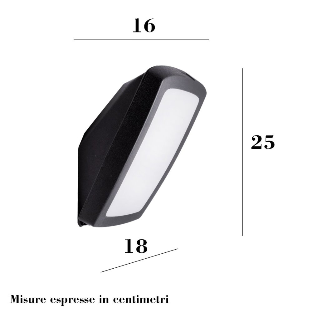 Applique esterno Top Light TRENTO AP GR