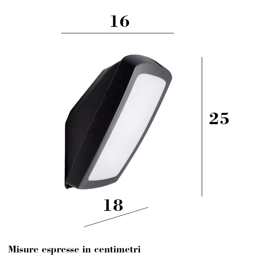 Lámpara de pared de exterior Top Light TRENTO AP NE