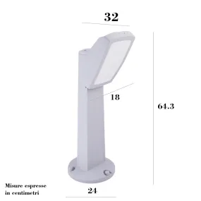 Lampadaire d'extérieur Top Light TRENTO PA64 GR