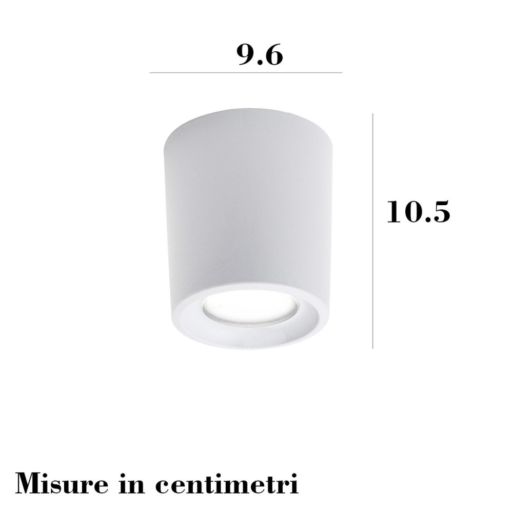 Plafoniera esterno resina Top Light PISA PLP GR