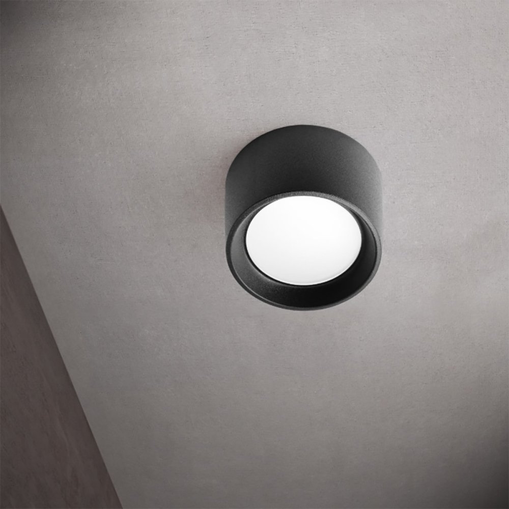 Plafoniera esterno resina Top Light PISA PLG NE