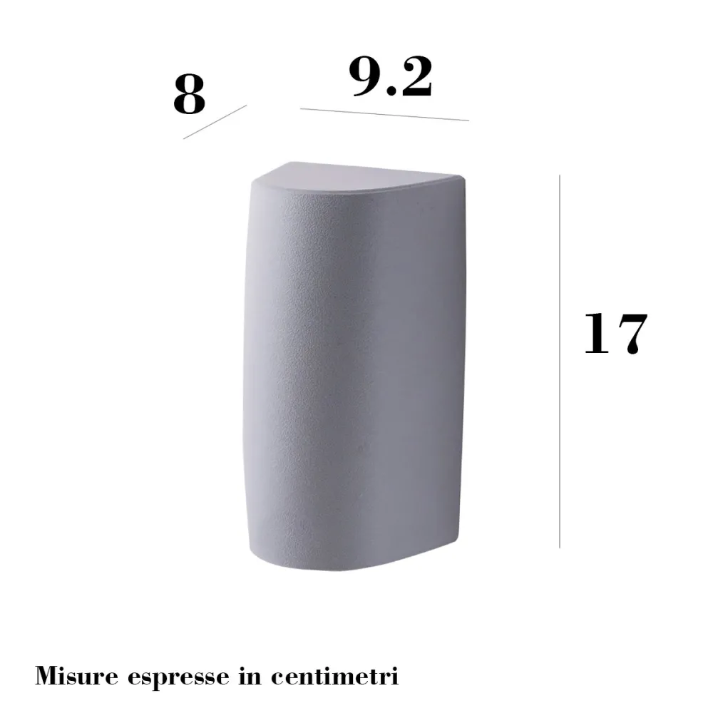 Aplique de pared exterior monohaz Top Light AOSTA AP1 GR