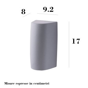 Applique esterno monoemissione Top Light AOSTA AP1 BI