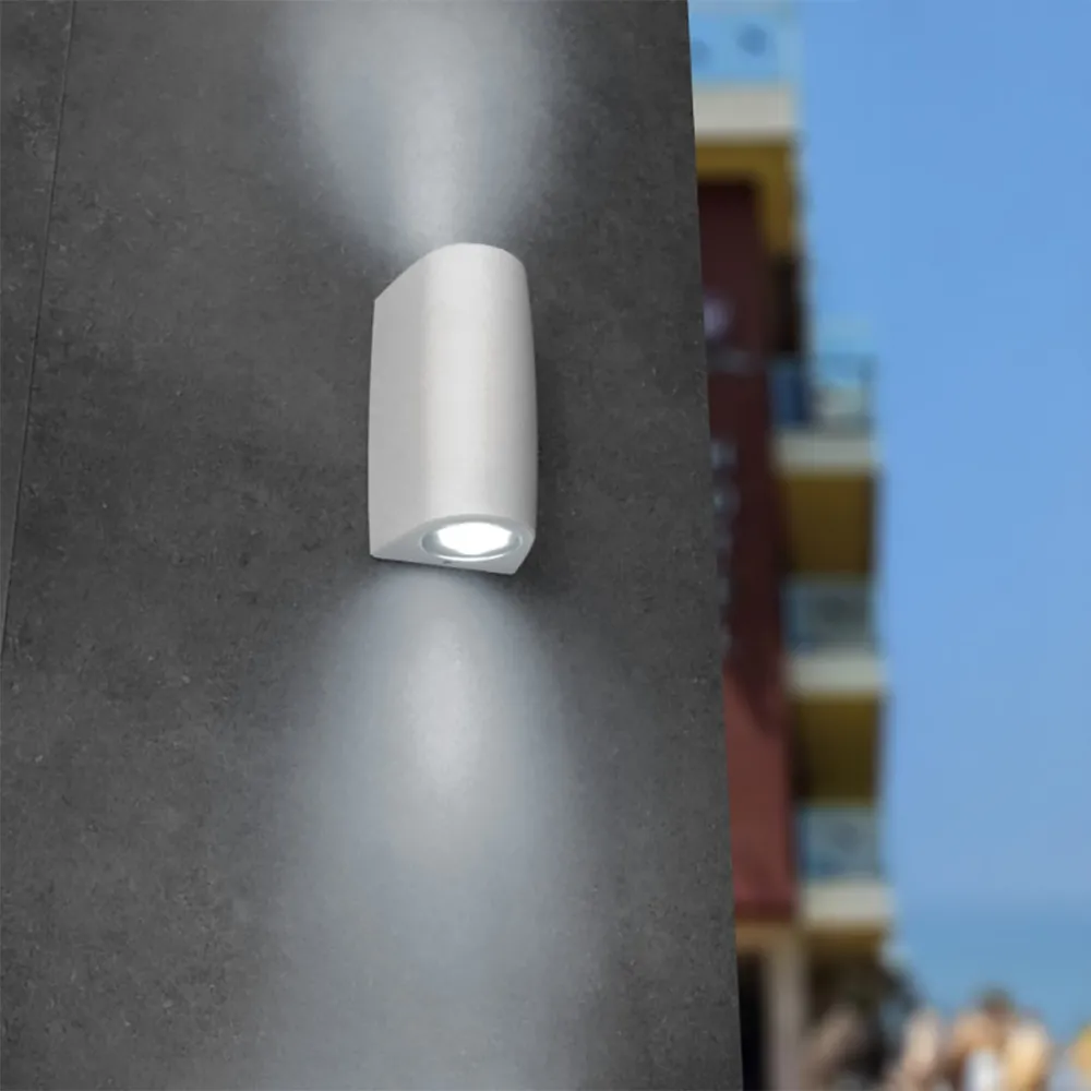 Applique murale extérieure à double émission Top Light AOSTA AP2 BI