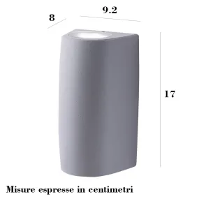 Aplique de pared exterior de doble emisión Top Light AOSTA AP2 GR GU10