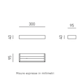 Applique moderno Gea Luce GAP550 LED