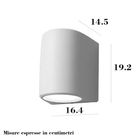 Aplique de pared exterior de un solo haz Top Light AOSTA AG1 GR