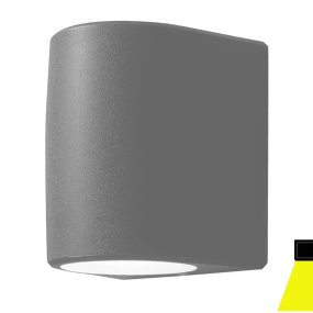 Applique esterno monoemissione Top Light AOSTA AG1 GR