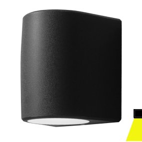 Applique esterno monoemissione Top Light AOSTA AG1 NE