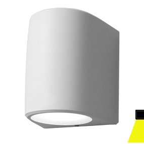 Applique esterno monoemissione Top Light AOSTA AG1 BI