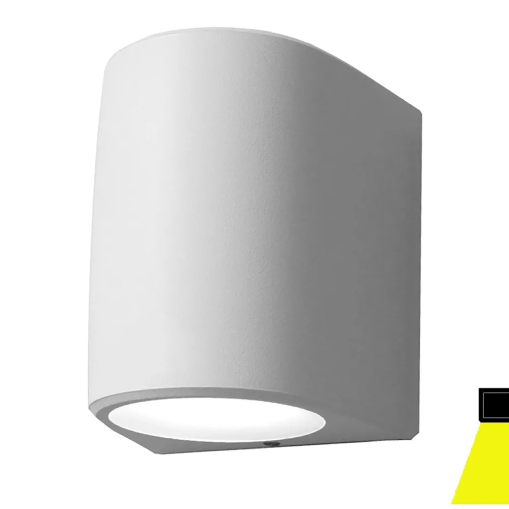 Aplique de pared exterior monoemisión Top Light AOSTA AG1 BI