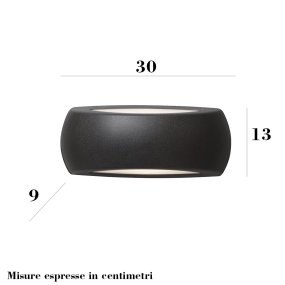 Applique esterno resina Top Light ALASSIO AP NE