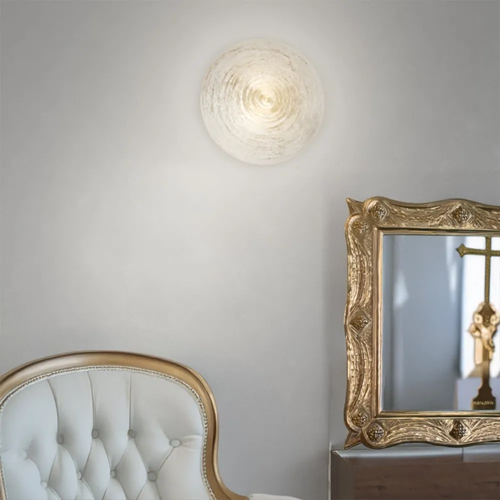 Plafonnier en verre doré Top light JELLY 1219 50 GO