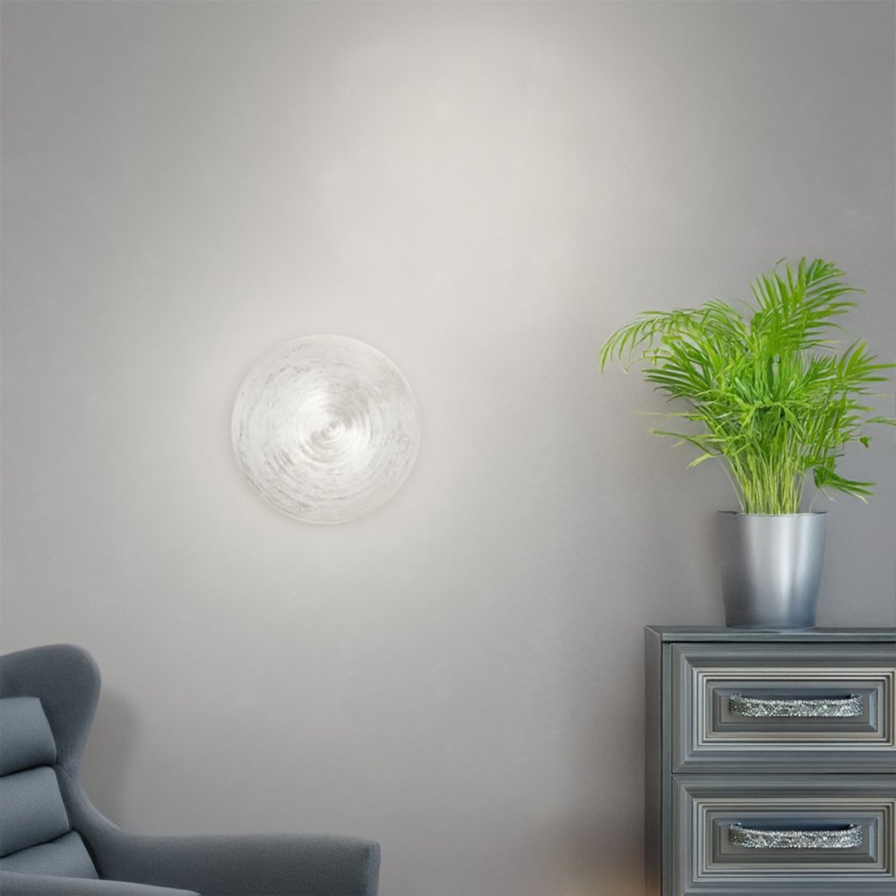 Plafonnier en verre argenté Top light JELLY 1219 50 SI