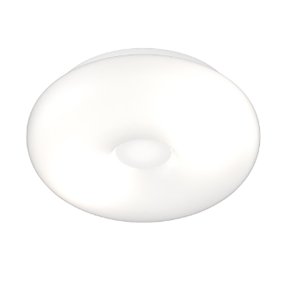 Plafonnier en verre soufflé blanc Top light BENNY 1217 PLG