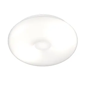 Lámpara de techo de cristal soplado blanco Top light BENNY 1217 PLG