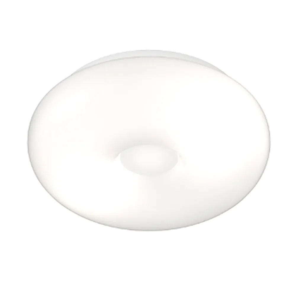 Lámpara de techo de cristal soplado blanco Top light BENNY 1217 PLG