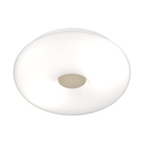 Plafonnier en verre soufflé blanc Top light BENNY 1217 PLG