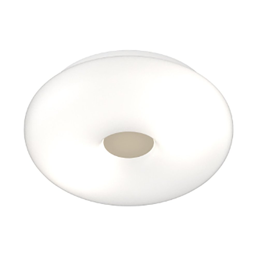 Plafonnier en verre soufflé blanc Top light BENNY 1217 PLG
