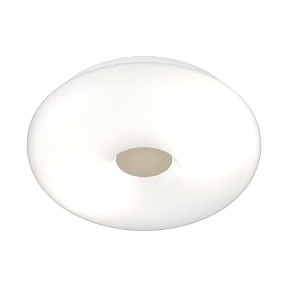 Lámpara de techo de cristal soplado blanco Top light BENNY 1217 PLG