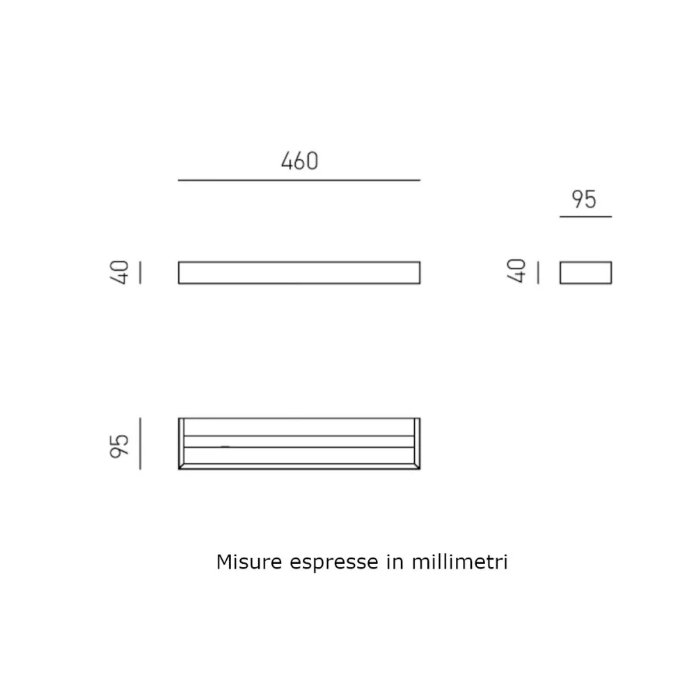 Applique murale moderne à LED Gea Luce GAP553