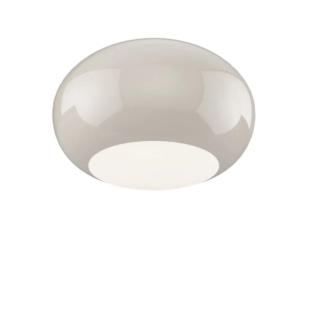 Plafoniera vetro soffiato bianco latte Top light CASPER 1218 PL42 TO