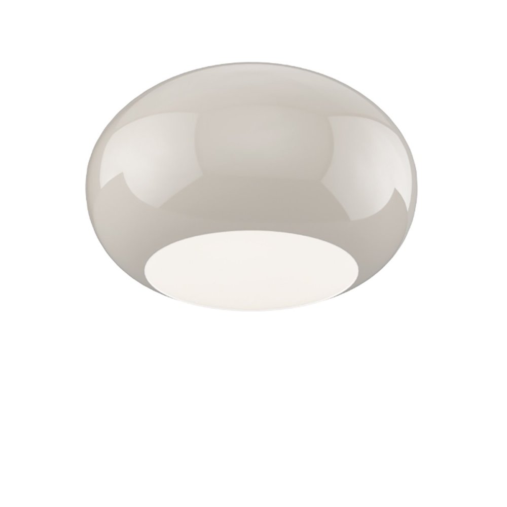 Plafonnier en verre soufflé blanc laiteux CASPER 1218 PL42 TO
