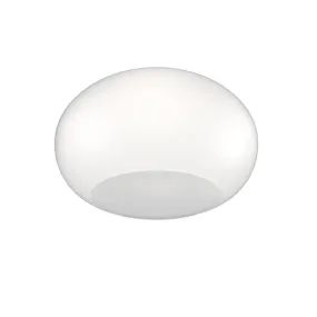 Plafonnier en verre soufflé blanc laiteux CASPER 1218 PL42 BI