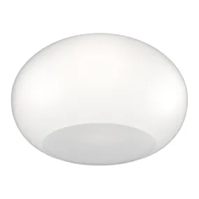 Plafoniera vetro soffiato bianco latte Top light CASPER 1218 PL55 BI