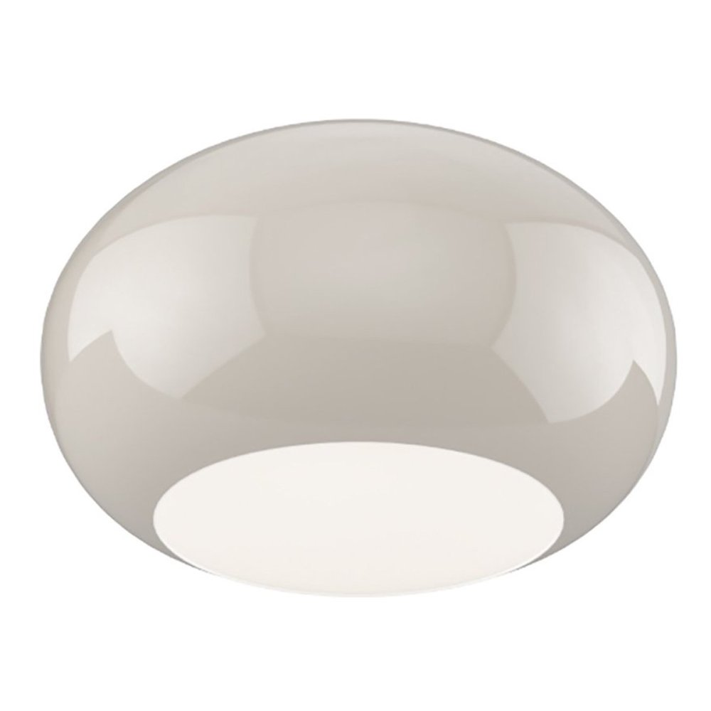 Plafonnier en verre soufflé blanc laiteux Top light CASPER 1218 PL55 TO