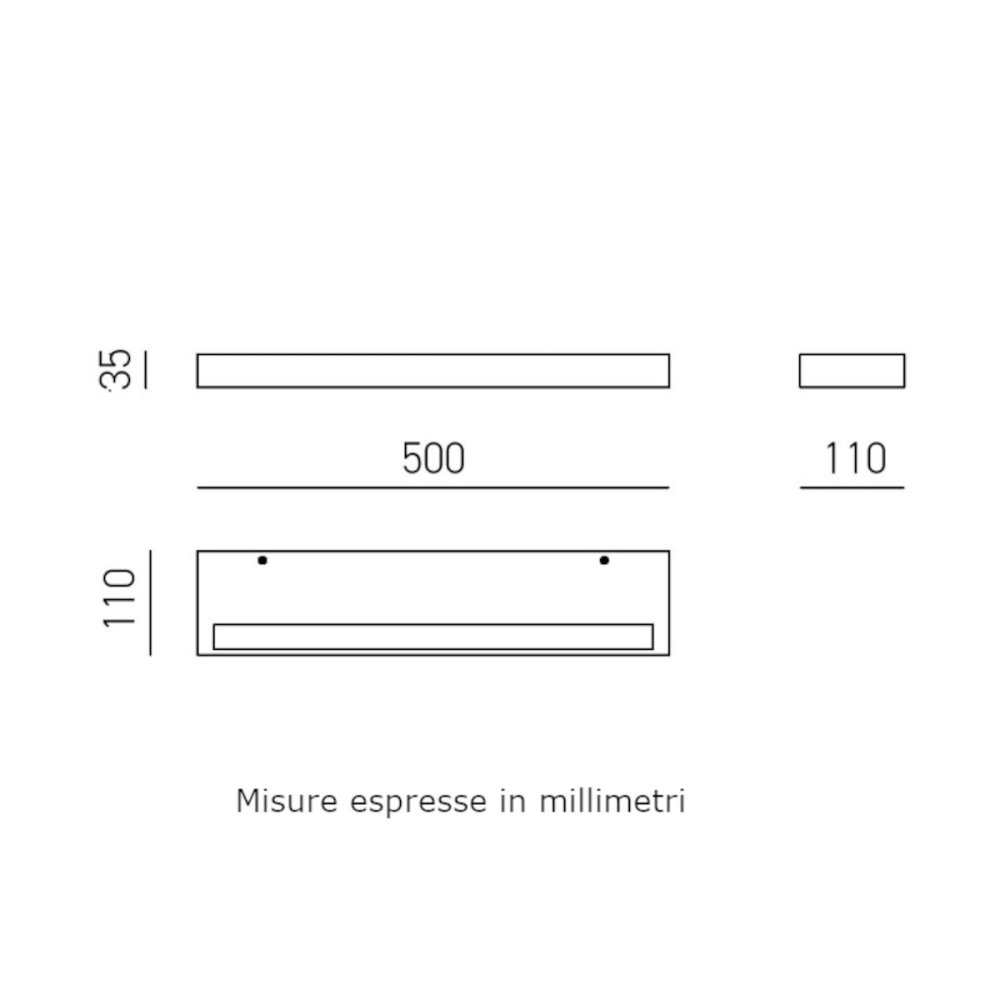 Applique moderno Gea Luce GAP575 LED